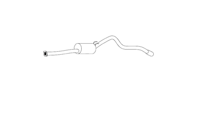Standard Rear Muffler - Toyota Hilux LN111 2.4L & RN110 2.8L Extra Cab