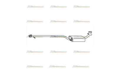 FORD FOCUS LR 1.8LT 2.0LT SEDAN HATCH STANDARD CENTRE MUFFLER EXHAUST