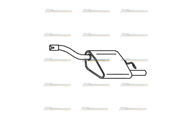 FORD FOCUS LR 1.8LT 2.0LT HATCH STANDARD REAR MUFFLER EXHAUST