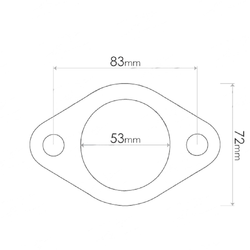 FLANGE GASKET - Suits Various Ford, Mitsubishi, Mazda, Holden, KIA, Hyundai & Nissan Vehicles