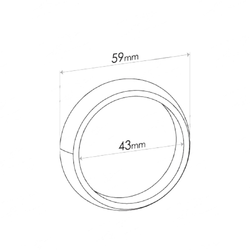 Gasket Flange to suit Ford Laser, Capri, Festiva , Mazda 323 
