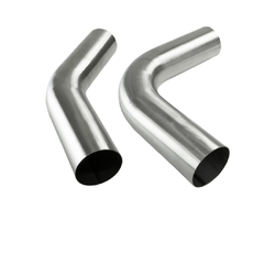Mandrel Bend 3 1/2" (89mm) - 45 to 90 Degree - 304 STAINLESS Brushed