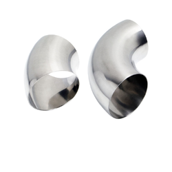 Mandrel Bend 4 1/2" (114mm) - 45 to 90 Degree - 304 STAINLESS Brushed