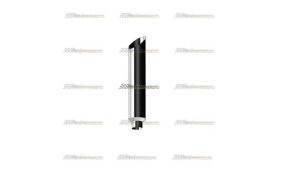7" - 5" 3 FOOT 900MM LONG MITRE CUT CHROME EXHAUST TRUCK STACK