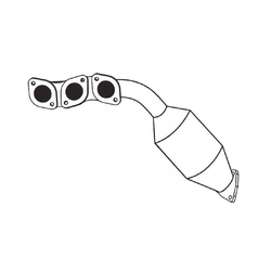 TOYOTA PRADO 90 SERIES VZJ95 3.4LT V6 RIGHT MANICAT MANIFOLD CAT CONVERTER