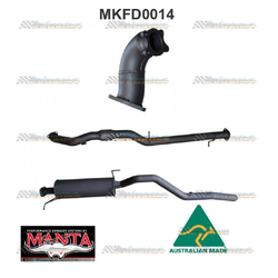 FORD RANGER PJ PK BT50 3.0LT TD MANTA 3" MILD STEEL EXHAUST SYSTEM