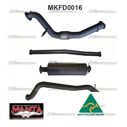 FORD RANGER PX MAZDA BT50 3.2LT TD MANTA 3" MILD STEEL EXHAUST SYSTEM