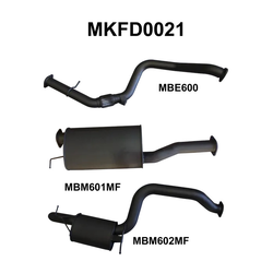 FORD TERRITORY MANTA 2.7TD TURBO 3" EXHAUST SYSTEM 