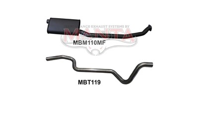 2.5" Cat Back Exhaust - Ford Falcon XE XF XG 6cyl 3.9L 4.0L Ute
