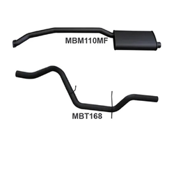 2.5" Cat Back Exhaust - Ford Falcon XH 6cyl 4.0L Ute