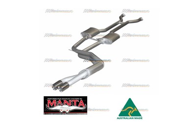 FORD FALCON AU V8 IRS SEDAN 2.5" MANTA TWIN EXHAUST SYSTEM 