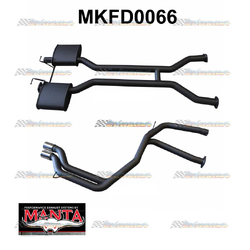 Twin 2.5" Cat Back Exhaust - Ford Falcon AU 5.0L V8 Sedan - IRS Model