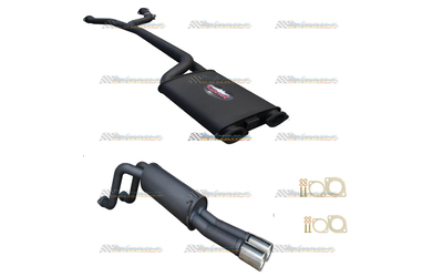 FORD FALCON AU V8 UTE MANTA 2.5" TWIN EXHAUST SYSTEM WITH TWO MUFFLERS