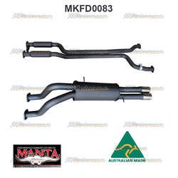 FORD FALCON AU V8 UTE 2.5" MANTA TWIN EXHAUST SYSTEM