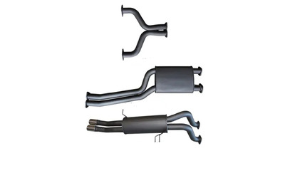 Twin 2.5" Cat Back Exhaust - Ford Falcon BA BF V8 Ute