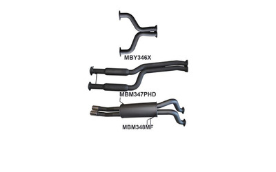 FORD FALCON BA BF XR8 V8 5.4LT UTE - TWIN 2.5" CATBACK EXHAUST