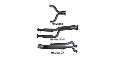 FORD FALCON BA BF XR8 V8 5.4LT UTE - TWIN 2.5" CATBACK EXHAUST