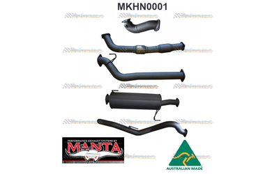 HOLDEN COLORADO RC 3.0LT 2008 -10 3" MANTA EXHAUST WITH CAT AND MUFFLER