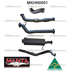 HOLDEN COLORADO RC 3.0LT LWB 2008 -10 3" MANTA EXHAUST WITH CAT AND MUFFLER