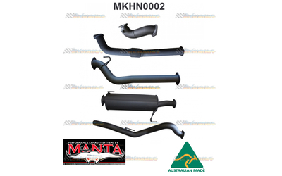 HOLDEN COLORADO RC 3.0LT LWB 2008 -10 3" MANTA EXHAUST WITH MUFFLER