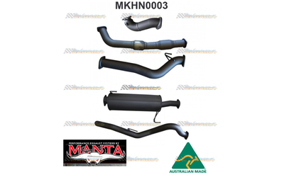 HOLDEN COLORADO RC 3.0LT SWB 2008 -10 3" MANTA EXHAUST WITH CAT AND MUFFLER