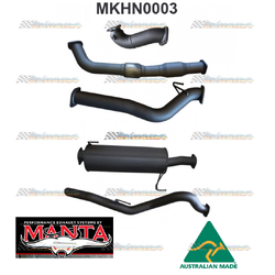 HOLDEN COLORADO RC 3.0LT SWB 2008 -10 3" MANTA EXHAUST WITH CAT AND MUFFLER