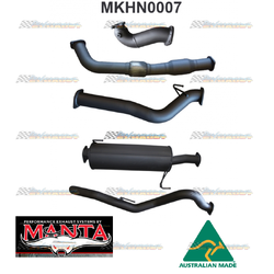 HOLDEN COLORADO RC 3.0LT SWB 2010 -12 3" MANTA EXHAUST WITH CAT AND MUFFLER