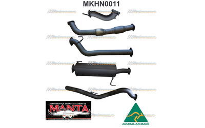 HOLDEN RODEO RA 3.0LT TD LWB 3" MANTA TURBO BACK EXHAUST WITH CAT & MUFFLER