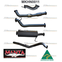 HOLDEN RODEO RA 3.0LT TD LWB 3" MANTA TURBO BACK EXHAUST WITH CAT & MUFFLER