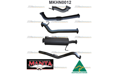 HOLDEN RODEO RA 3.0LT TD LWB 3" MANTA TURBO BACK EXHAUST WITH MUFFLER NO CAT