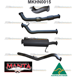 HOLDEN RODEO RA 3.0LT TD CRD LWB 3" MANTA TURBO BACK EXHAUST WITH CAT & MUFFLER