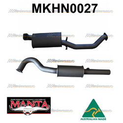 HOLDEN COMMODORE VL SEDAN 6CYL TURBO V8 3" MANTA CATBACK EXHAUST SYSTEM