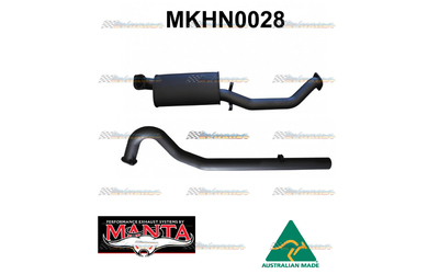 HOLDEN COMMODORE VL SEDAN 6CYL TURBO 3" MANTA CATBACK EXHAUST SYSTEM ONE MUFFLER