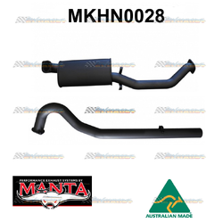 HOLDEN COMMODORE VL SEDAN 6CYL TURBO 3" MANTA CATBACK EXHAUST SYSTEM ONE MUFFLER