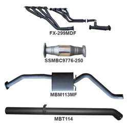 HOLDEN COMMODORE VN VP VR VS V8 5.0LT 2.5" FULL EXHAUST SYSTEM WITH REAR PIPE