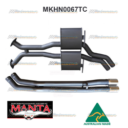 HOLDEN COMMODORE VP VR VS SEDAN IRS V8 TWIN 2.5" CATBACK EXHAUST TC PIPE REAR