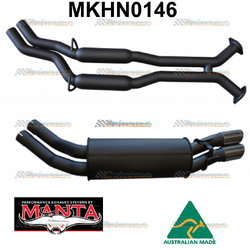 HOLDEN MONARO VX VY V8 5.7LT TWIN 2.5" MANTA CATBACK EXHAUST HOTDOG CENTRE