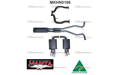 HOLDEN COMMODORE VE VF V8 TWIN 2.5" MANTA CATBACK EXHAUST SYSTEM MUFFLER CENTRE