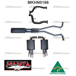 HOLDEN COMMODORE VE VF V8 TWIN 2.5" MANTA CATBACK EXHAUST SYSTEM MUFFLER CENTRE