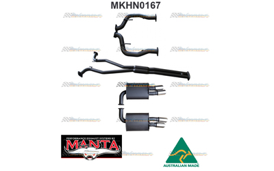 HOLDEN COMMODORE VE VF V8 TWIN 2.5" MANTA CATBACK EXHAUST SYSTEM HOTDOG CENTRE