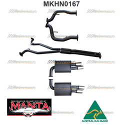 HOLDEN COMMODORE VE VF V8 TWIN 2.5" MANTA CATBACK EXHAUST SYSTEM HOTDOG CENTRE