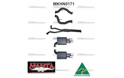 HOLDEN COMMODORE VE VF V8 TWIN 3" MANTA CATBACK EXHAUST SYSTEM HOTDOG CENTRE