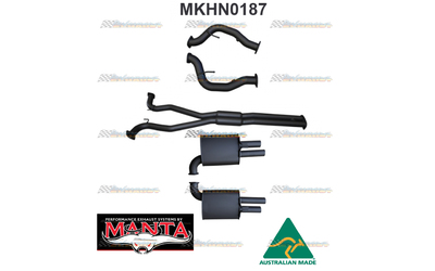 HOLDEN COMMODORE HSV VE E3 V8 TWIN 3" MANTA CATBACK EXHAUST SYSTEM W/HOTDOGS