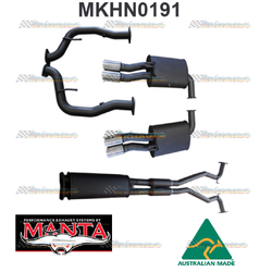 HOLDEN COMMODORE VE VF V8 UTE TWIN 2.5" MANTA CATBACK EXHAUST MUFFLER CENTRE