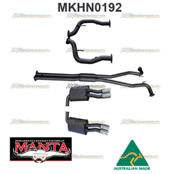 HOLDEN COMMODORE VE VF V8 UTE TWIN 2.5" MANTA CATBACK EXHAUST HOTDOG CENTRE