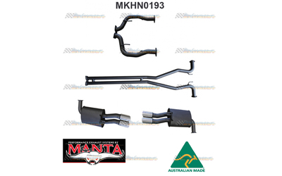 HOLDEN COMMODORE VE VF V8 UTE TWIN 2.5" MANTA CATBACK EXHAUST PIPE CENTRE