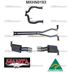 HOLDEN COMMODORE VE VF V8 UTE TWIN 2.5" MANTA CATBACK EXHAUST PIPE CENTRE