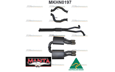 HOLDEN COMMODORE VE VF V8 UTE TWIN 3" MANTA CATBACK EXHAUST HOTDOG CENTRE