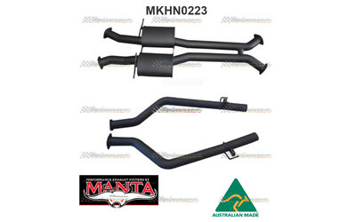 HOLDEN COMMODORE MALOO VY V8 5.7LT UTE TWIN 3" MANTA CATBACK EXHAUST