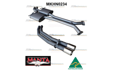 HOLDEN COMMODORE VT VU VY VZ V8 UTE 2.5" MANTA CATBACK EXHAUST WITH TAILPIPE